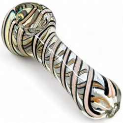 3" Twisted Rope Art Smoke with Serpentine Style Hand Pipe - [RKD48]